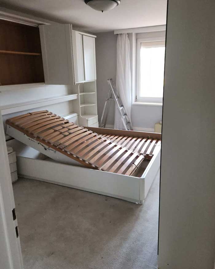 Schlafzimmer · Haushaltsauflösung – vorher